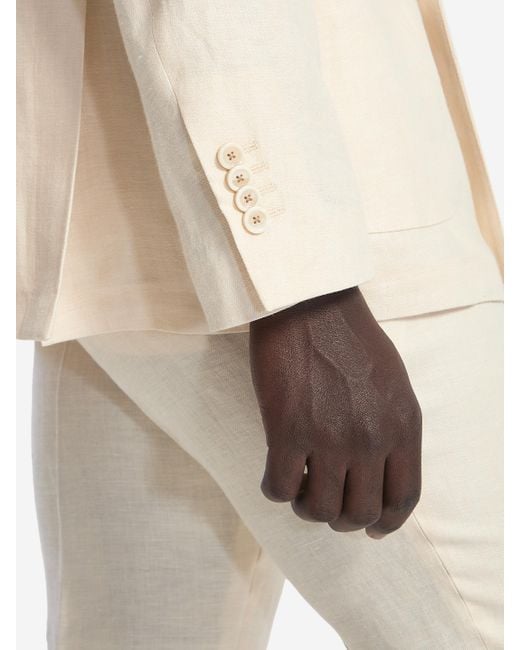 Lardini Natural Twopiece Linen Suit for men