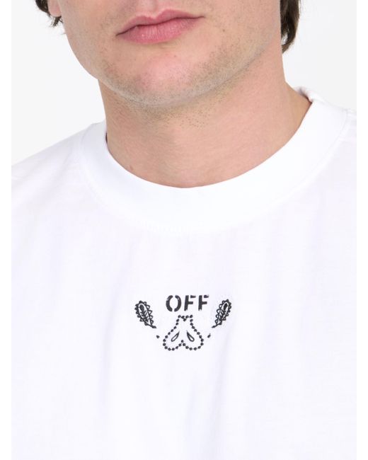 Off-White c/o Virgil Abloh White Bandana Arrow Tshirt for men