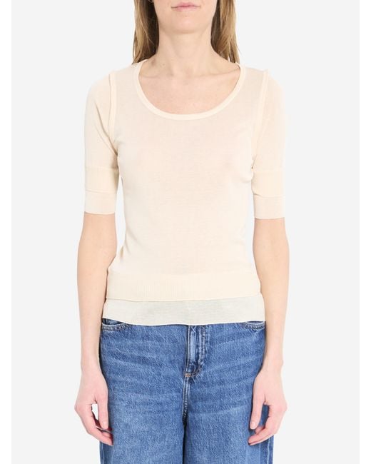 Lemaire White Trompe Loeil Top