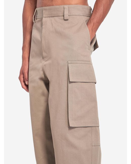 Pantaloni Cargo di Bottega Veneta in Natural da Uomo