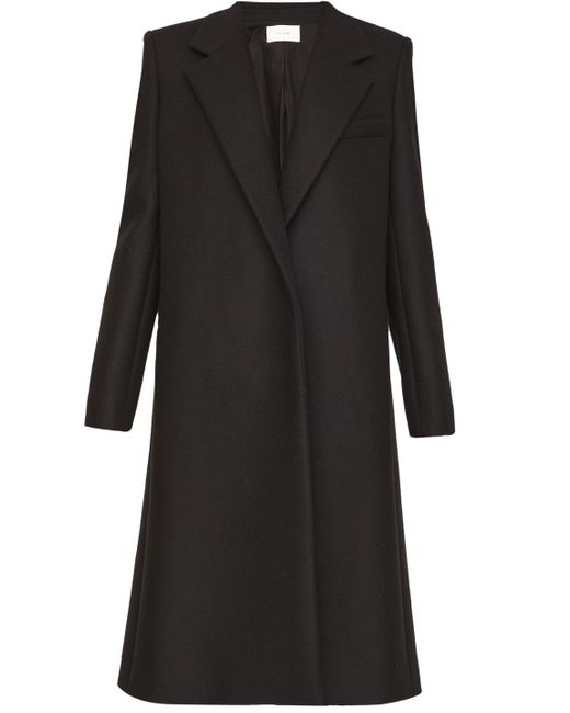 The Row Wool Coat in Black | Lyst