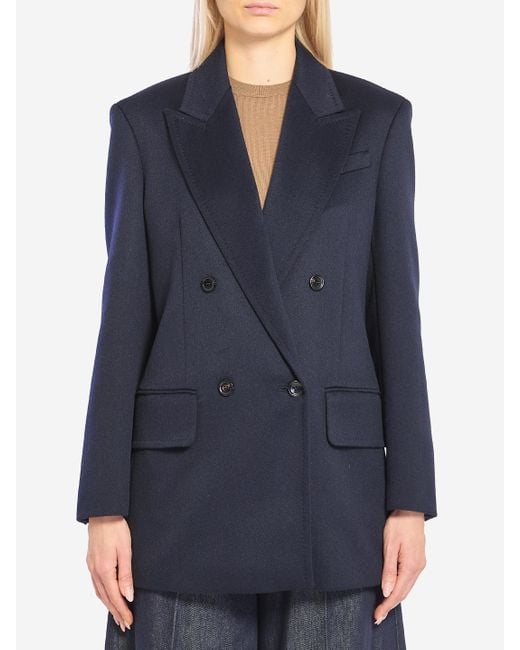 Max Mara Blue Camel Olimpia Blazer