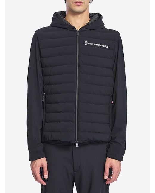Moncler Blue Technical Nylon Jacket for men