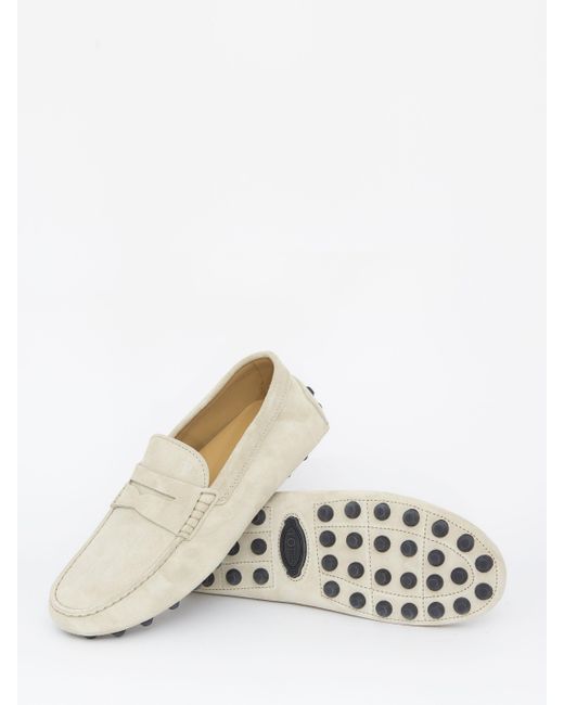 Tod's Natural Gommino Bubble Loafers for men