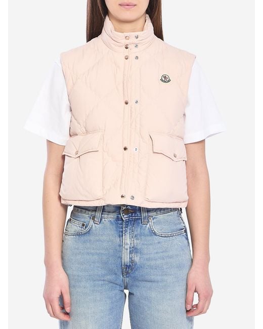 Moncler Blue Biois Padded Vest