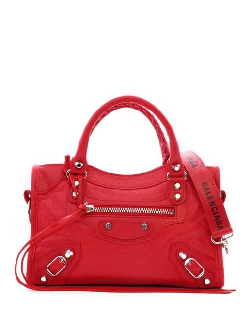 Balenciaga Mini City Classic Bag Red
