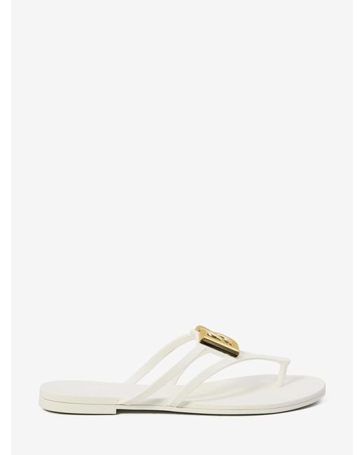 Dolce & Gabbana Natural Dg Thong Sandals