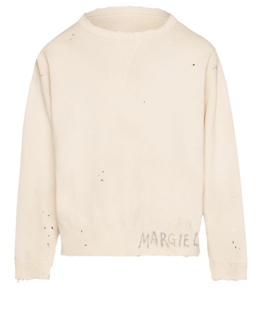 Maison Margiela Natural Logo Sweatshirt for men