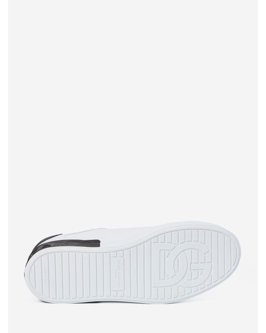 Dolce & Gabbana White Portofino Sports Shoes for men