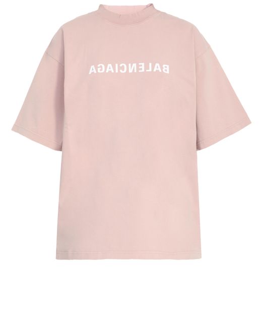 Balenciaga Pink Back Flip Tshirt