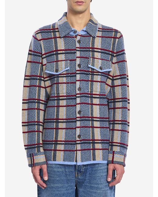 Maglione A Quadri di Guest In Residence in Blue