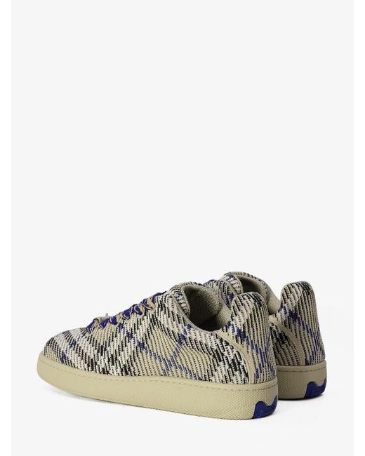 Burberry Natural Check Knit Box Sneakers for men