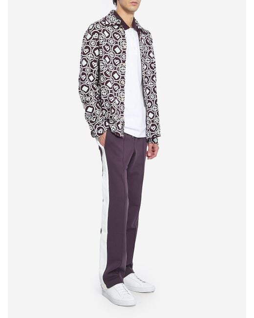 Casablanca Purple Monogrampatterned Overshirt for men