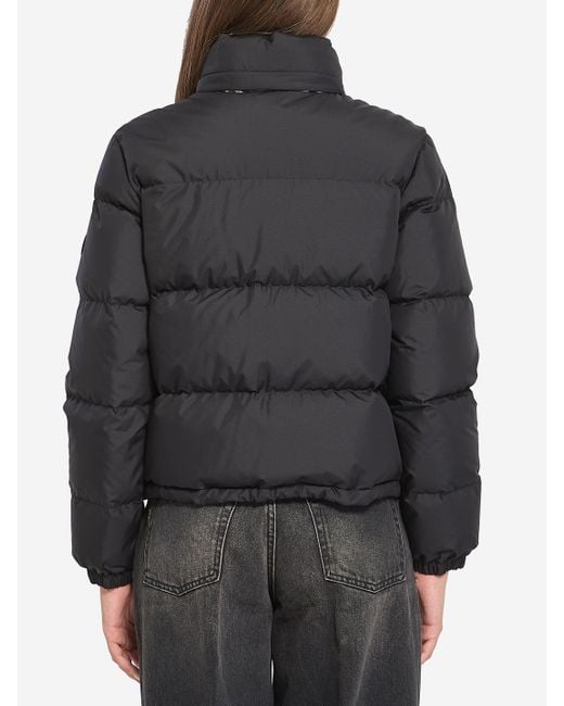 Burberry Black Puffer Jacket With Concealed Hood