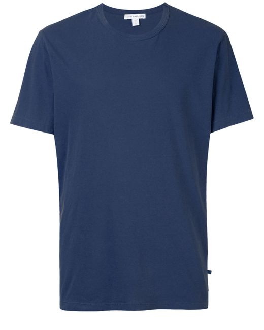 James Perse Blue Cotton Tshirt for men