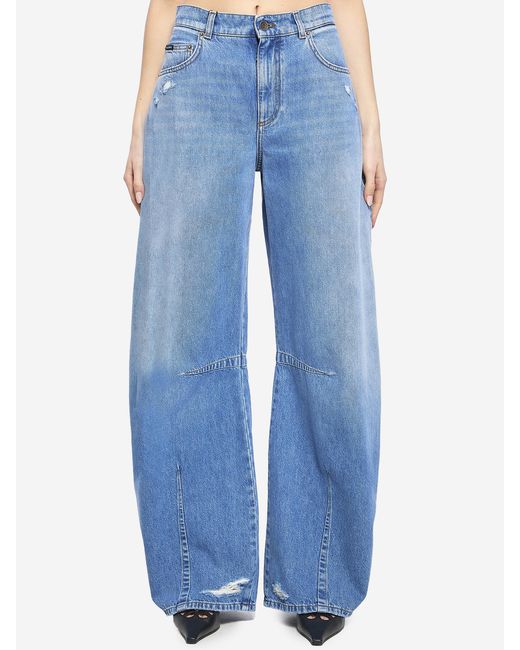 Dolce & Gabbana Blue Fivepocket Trousers