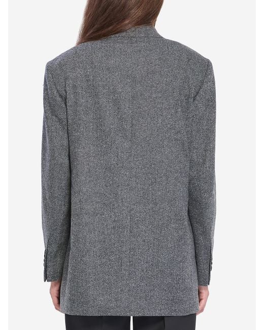Tagliatore Gray Wool Tweed Jacket