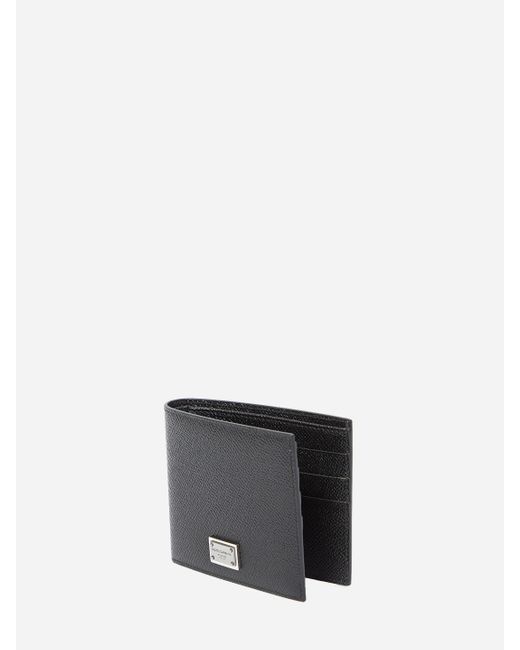 Dolce & Gabbana Gray Leather Wallet for men