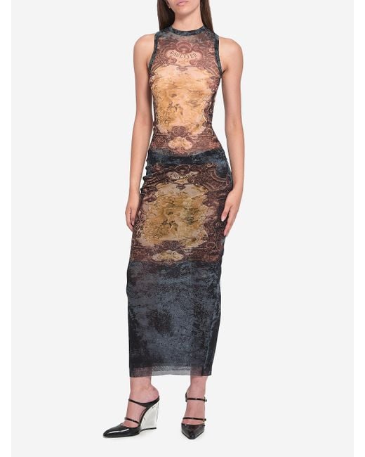 Mdaillon Tank Top di Jean Paul Gaultier in Black