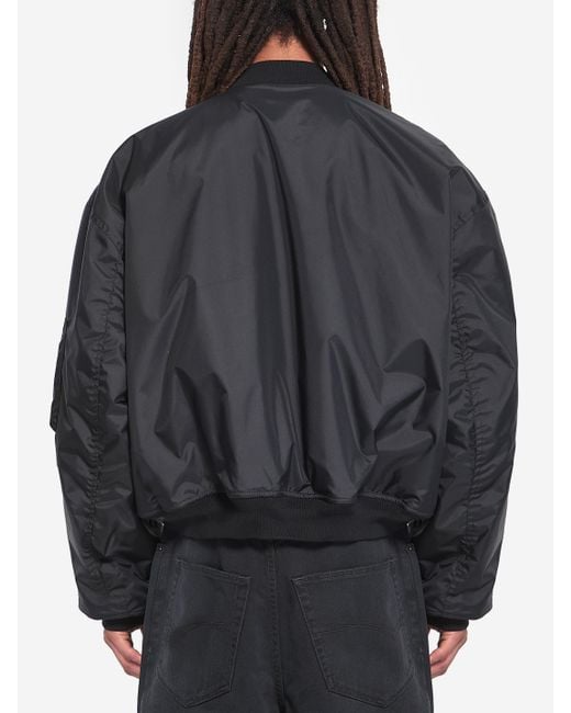 Balenciaga Gray Bomber Jacket for men