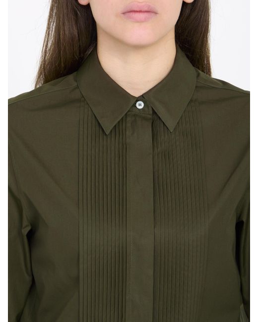 Loewe Green Pleated Shirt