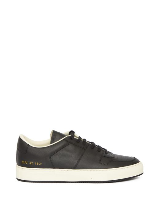 Common Projects Black Decades Low Leather Sneaker for men