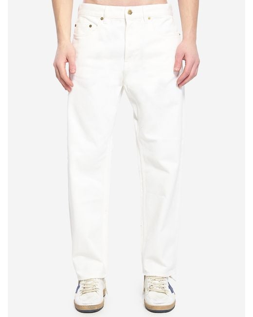Golden Goose Deluxe Brand White Jeans for men
