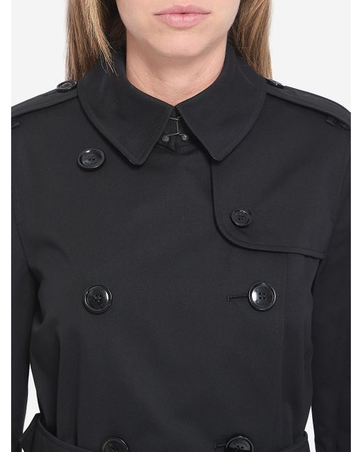 Burberry Blue Heritage Kensington Trench Coat