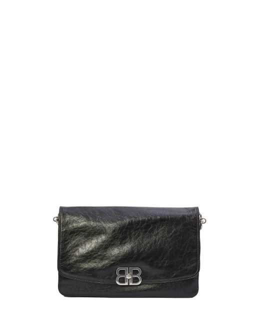 Balenciaga Gray Flap Bb Soft Grande Bag