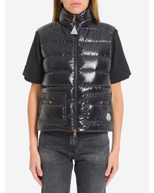 Moncler Black Frelon Padded Vest