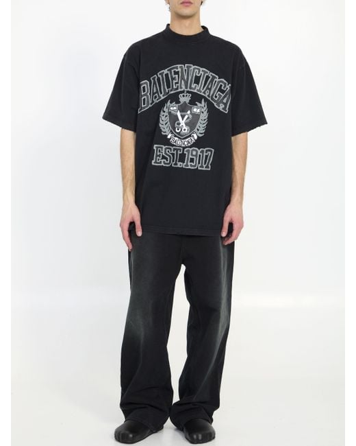 T-shirt con stampa grafica di Balenciaga in Black da Uomo