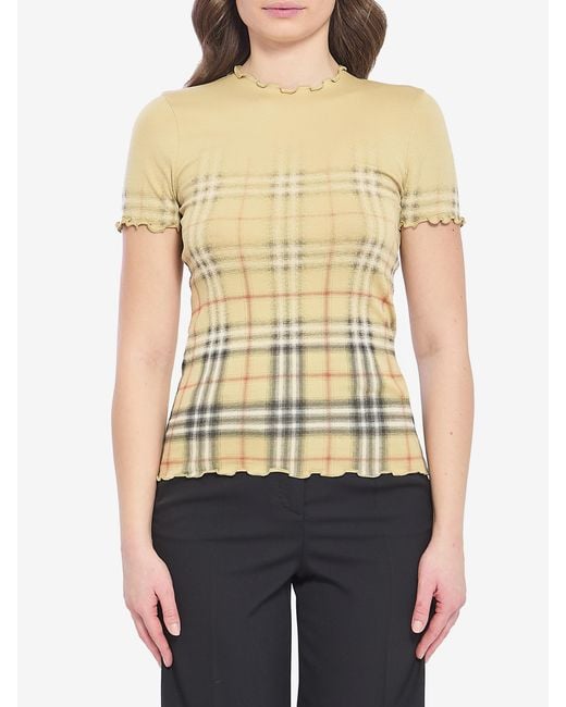 Burberry Natural Stretch Cotton Tshirt