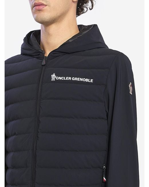 Moncler Blue Technical Nylon Jacket for men