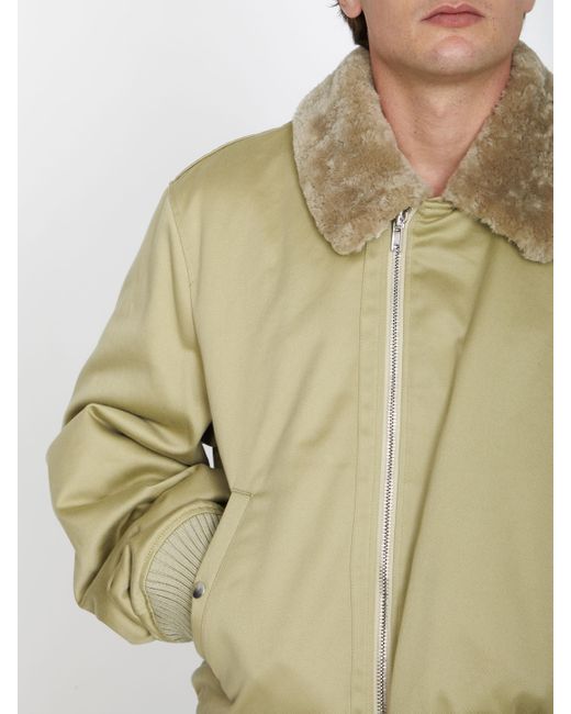 Burberry Natural Cotton Bomber Jacket for men