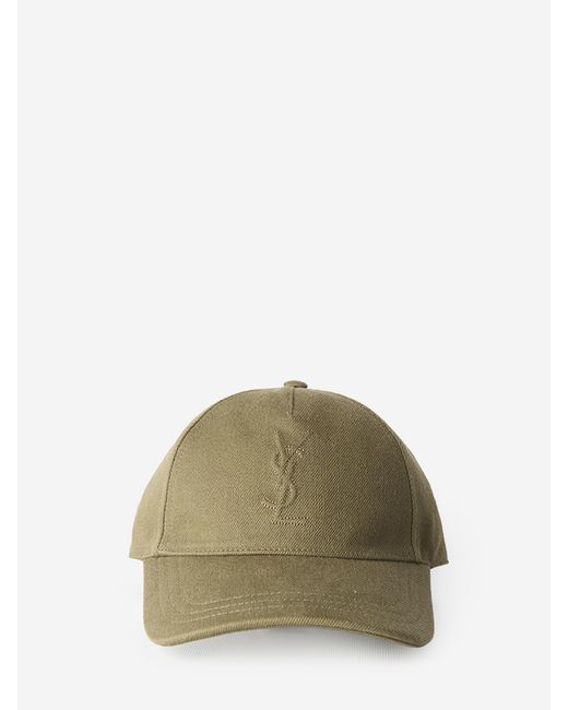 Saint Laurent Green Cassandre Cap for men