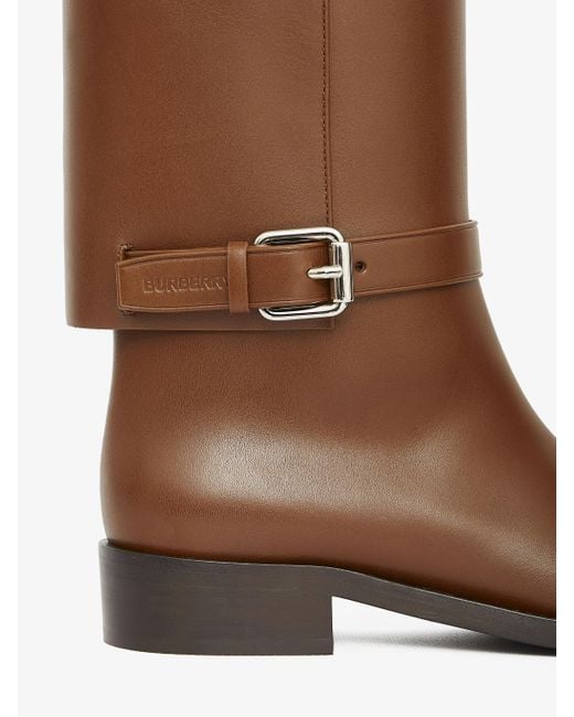 Burberry Brown Leather Boots