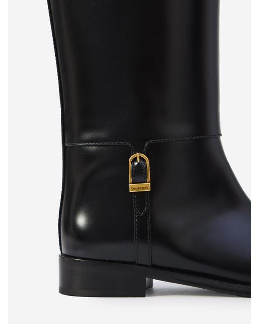 Saint Laurent Black Julia Boots