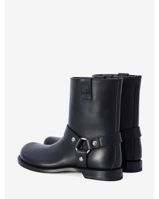 Loewe Blue Campo Biker Boots