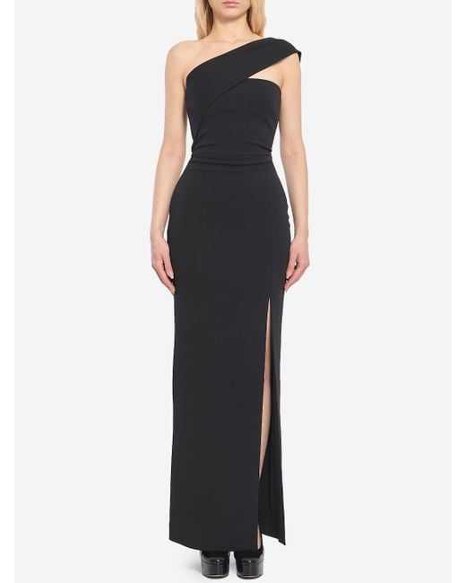 Solace London Black Lois Long Dress