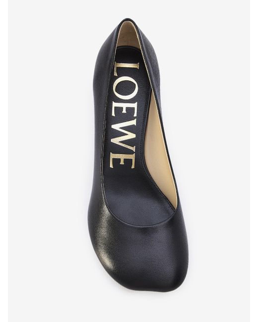 Loewe Black Toy Sculpted-heel Leather Heeled Courts