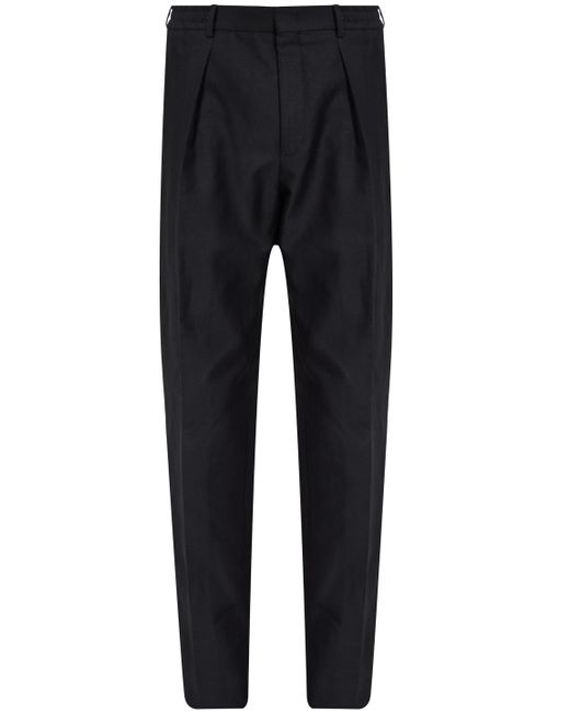 Pantaloni Con Pinces di Fendi in Black da Uomo