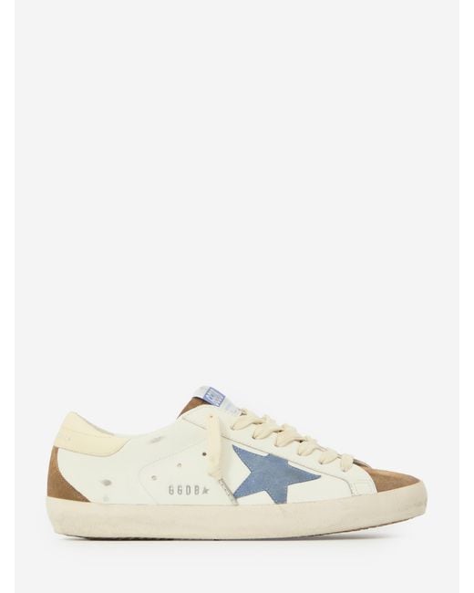 Golden Goose Deluxe Brand White Super Star Sneakers for men