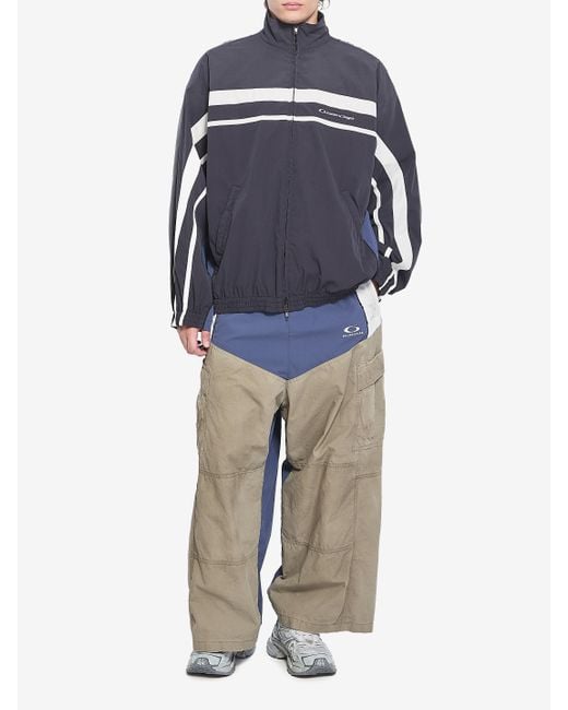 Balenciaga Blue Cargo Track Pants for men