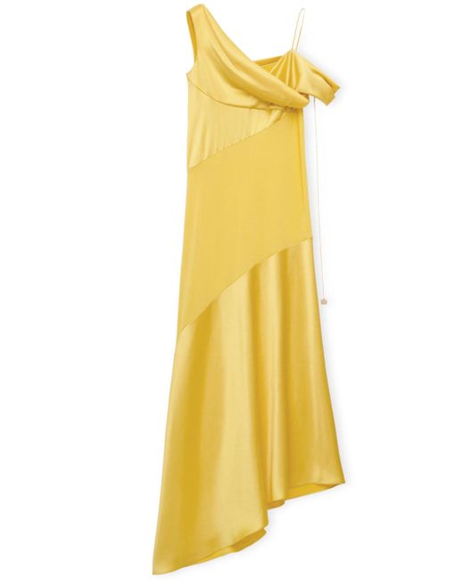 Loewe Yellow Draped Dress