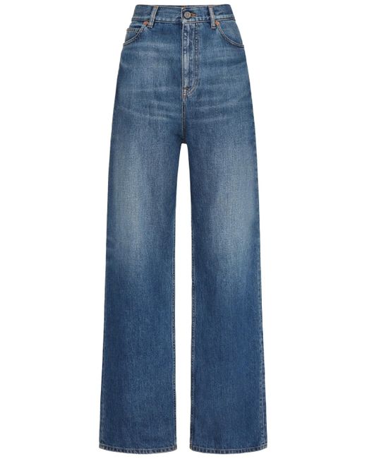 Jeans in medium blue denim di Valentino Garavani