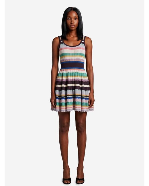 Alaïa White Multicolour Crinoline Mini Dress