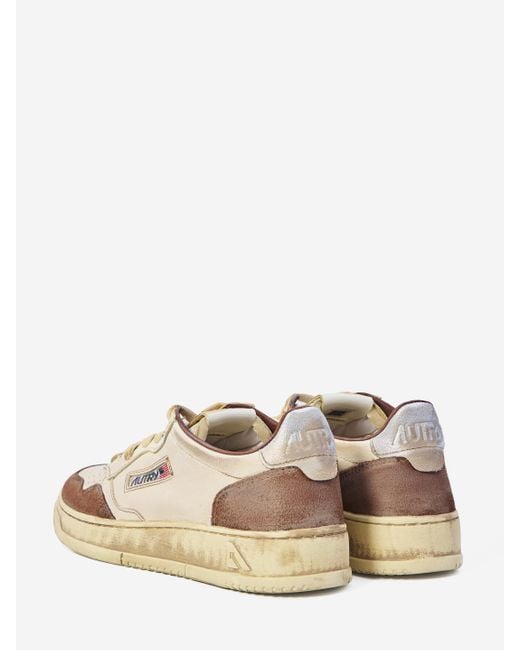 Autry Natural Medalist Low Super Vintage Sneakers for men