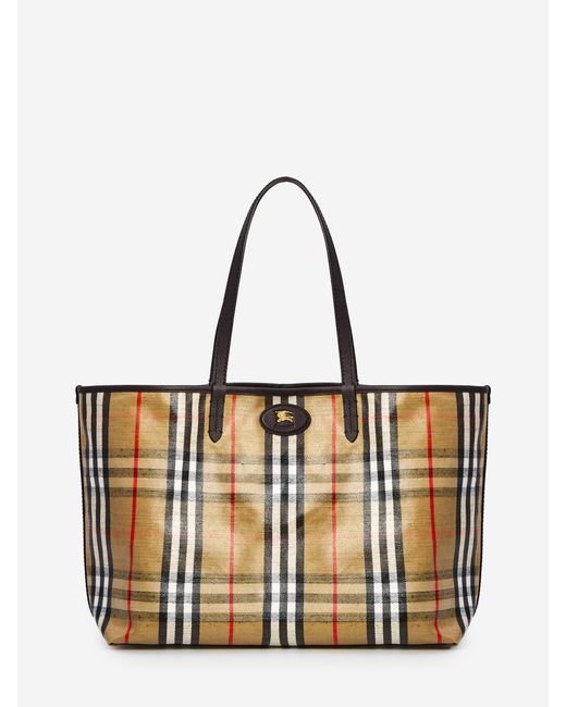 Burberry White Highlands Tote Bag Medium