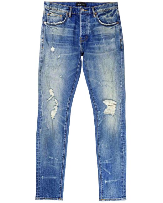 Jeans Distressed di Purple Brand in Blue da Uomo