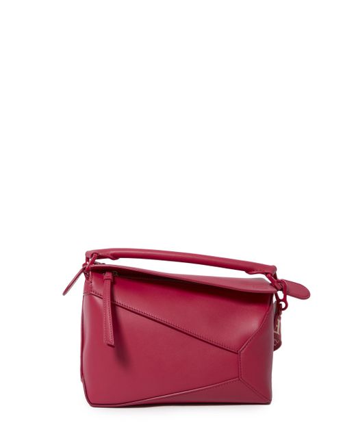 Loewe Red Small Puzzle Edge Bag